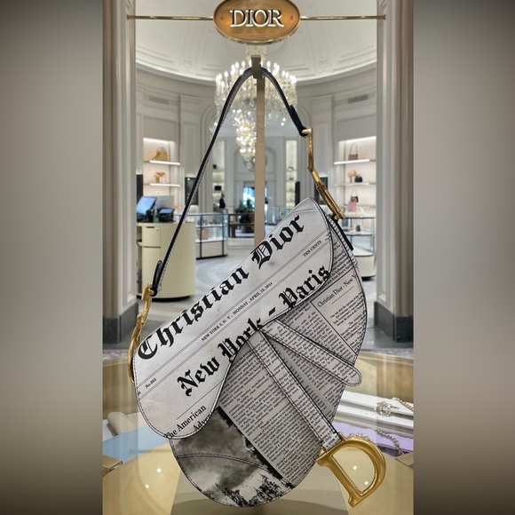 Dior Newspaper Saddle 2024 New Edition-NIB - Picture 2 of 8
